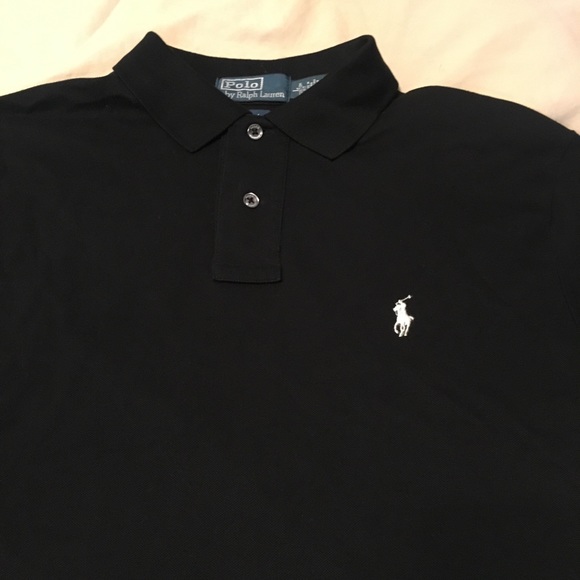 ralph lauren custom fit stretch mesh polo